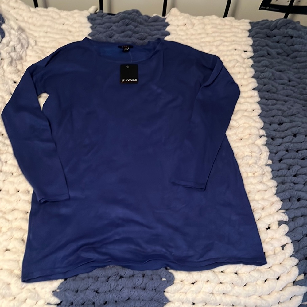 NWT royal blue long sleeve sweater